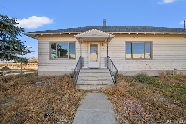 view of front of home