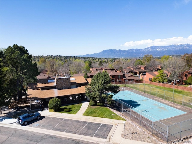 5082 Masheena Ln Unit 4, Colorado Springs, CO 80917 - aerial perspective of suburban area with mountains