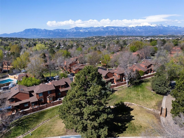5082 Masheena Ln Unit 4, Colorado Springs, CO 80917 - aerial view of residential area with a mountain backdrop