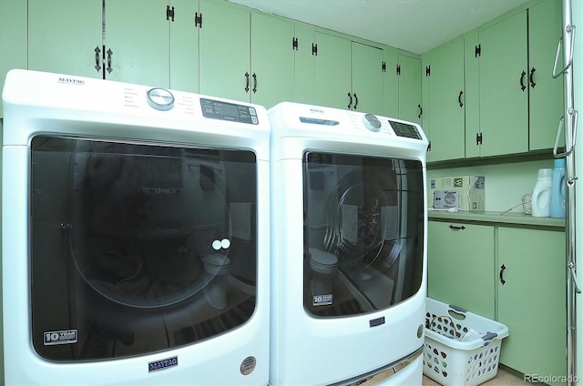 28453 County Road 337, Buena Vista, CO 81211 - laundry area featuring separate washer and dryer and cabinet space