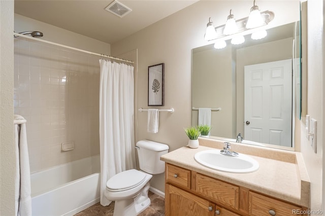 135 Carina Cir Unit 104, Loveland, CO 80537 - full bathroom featuring vanity, shower / bath combo, and tile patterned floors