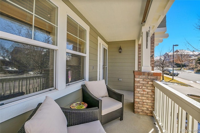 balcony with covered porch