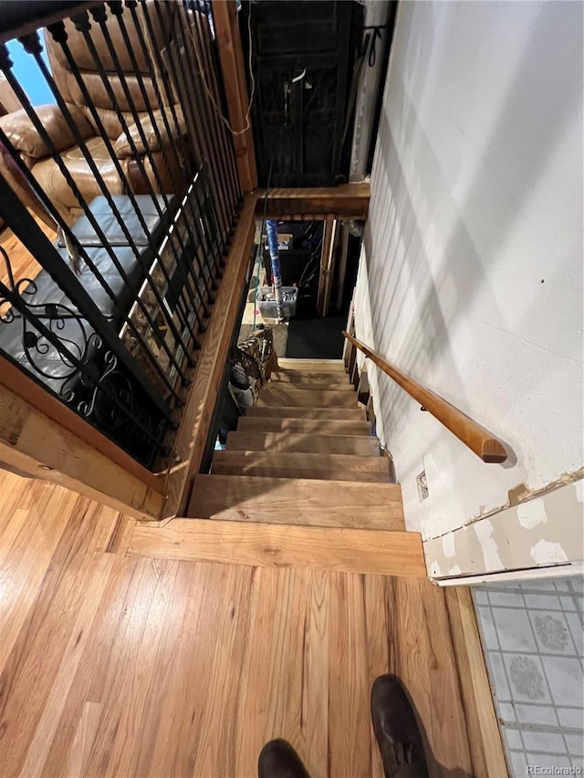 8741 Faraday St, Denver, CO 80229 - stairway with wood finished floors