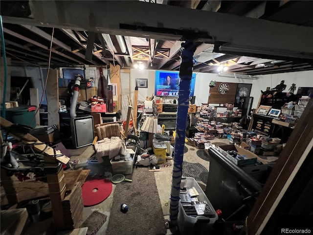 8741 Faraday St, Denver, CO 80229 - unfinished basement with a workshop area