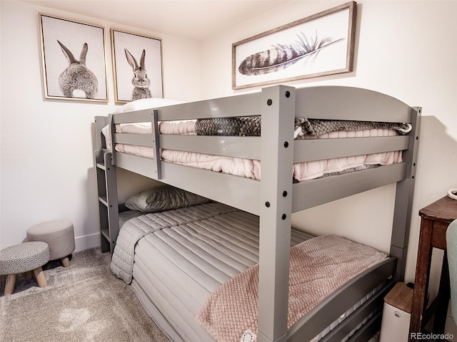 bedroom with carpet floors