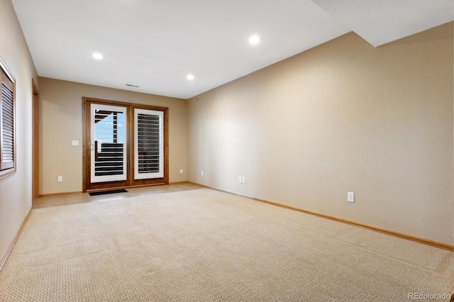 view of carpeted empty room