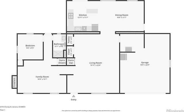 2173 S Ouray St, Aurora, CO 80013 - view of room layout