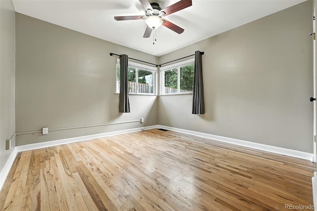 4465 Zephyr St, Wheat Ridge, CO 80033 - unfurnished room featuring a ceiling fan and hardwood / wood-style floors