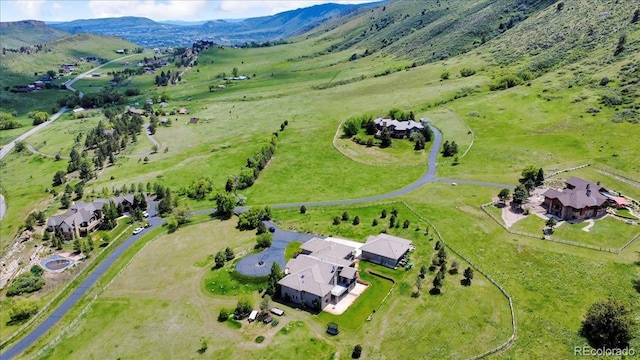 5881 Deer Meadow Trl, Golden, CO 80403 - overview of rural landscape featuring a mountain backdrop