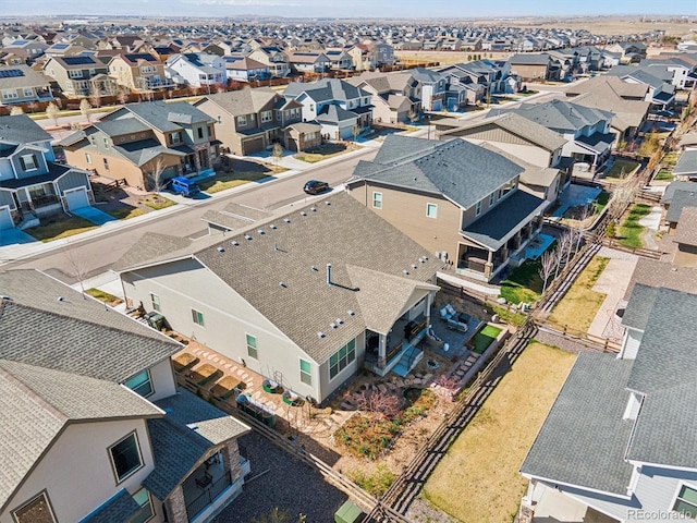 birds eye view of property featuring a residential view