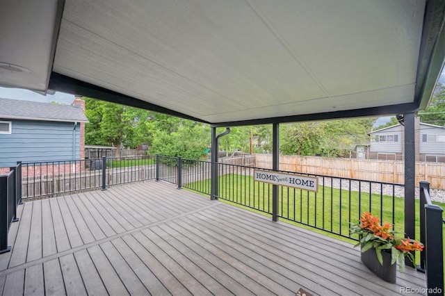 2843 S Otis St, Denver, CO 80227 - wooden terrace with a fenced backyard