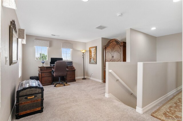 201 Shenandoah Way, Brighton, CO 80603 - home office featuring carpet floors and baseboards
