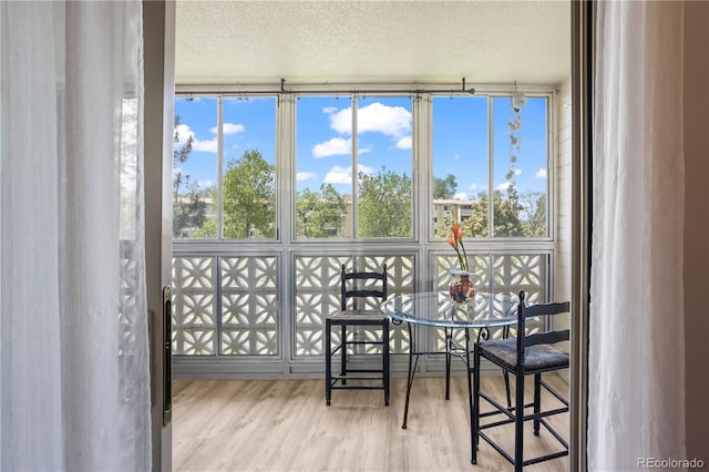 view of sunroom