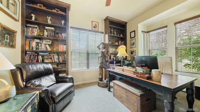 10328 Bluffmont Dr, Lone Tree, CO 80124 - carpeted office featuring baseboards