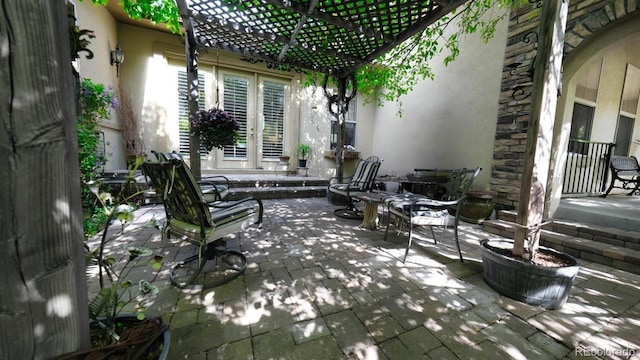 10328 Bluffmont Dr, Lone Tree, CO 80124 - view of patio with a pergola