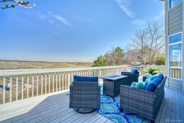 4142 S Deframe Ct, Morrison, CO 80465 - view of wooden deck