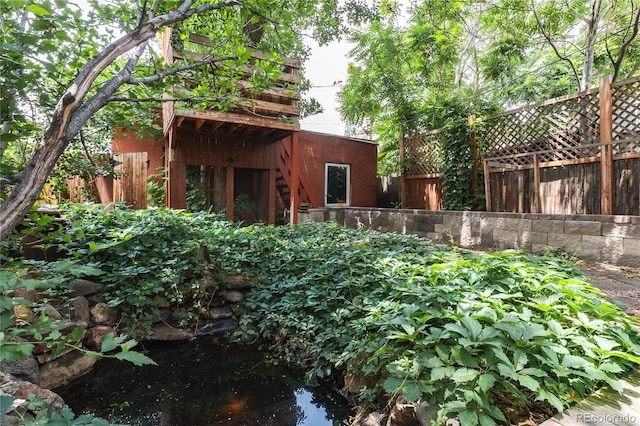131 Fox St, Denver, CO 80223 - view of yard featuring stairway