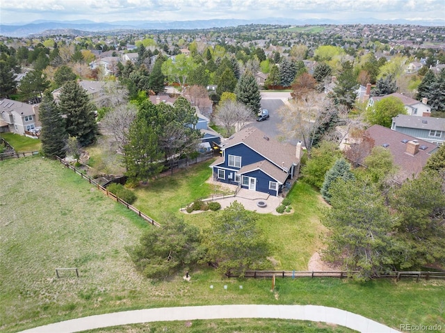 18 Brixham Ct, Castle Pines, CO 80108 - aerial overview of property's location with nearby suburban area