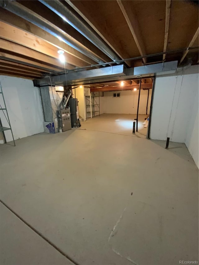 view of basement