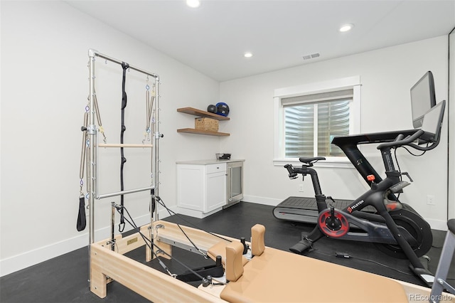 view of workout room