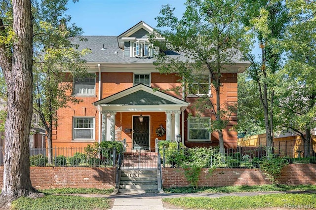 view of front facade with a porch