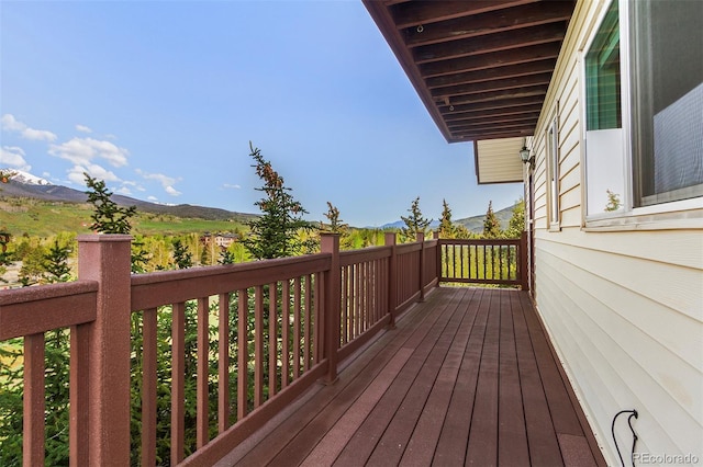 301 Lagoon Ln, Silverthorne, CO 80498 - wooden deck with a mountain view