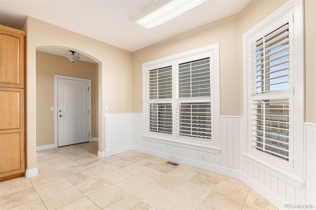 view of tiled empty room