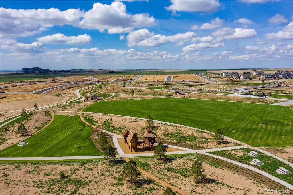 bird's eye view featuring a rural view