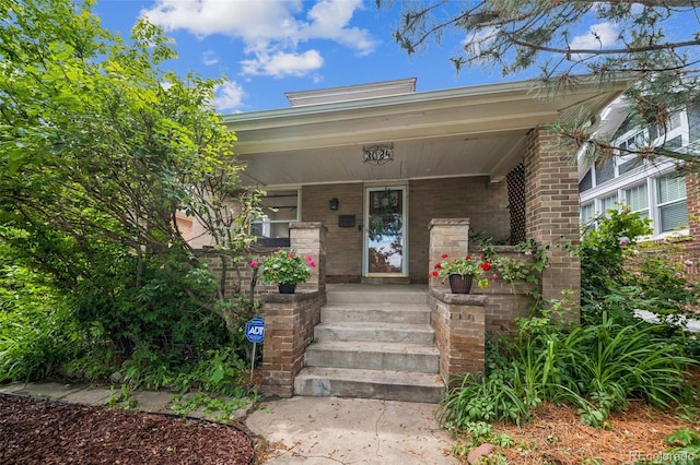 3024 W Denver Pl, Denver, CO 80211 - entrance to property with covered porch and brick siding