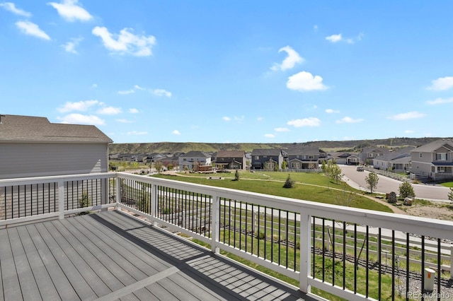 5166 Trails Edge Ln, Castle Rock, CO 80104 - deck featuring a residential view