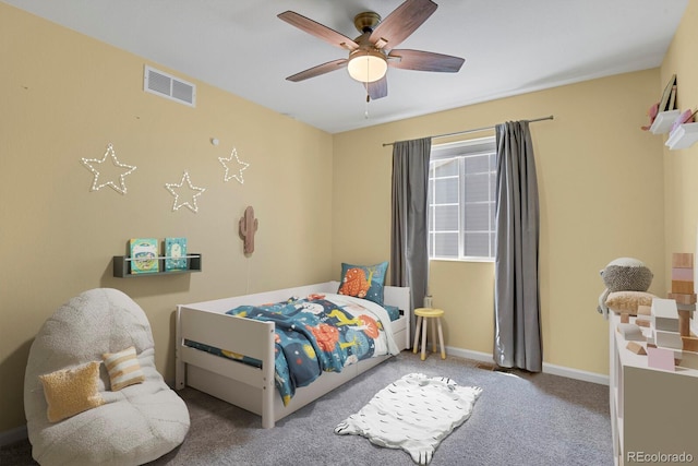 5166 Trails Edge Ln, Castle Rock, CO 80104 - bedroom with carpet and ceiling fan