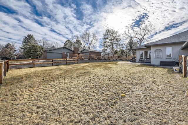 view of yard with a patio