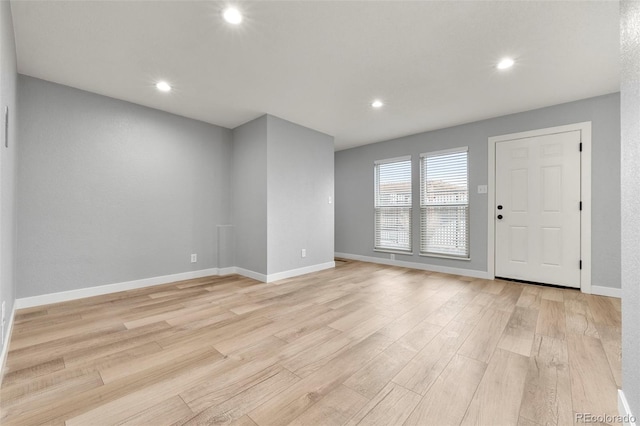 interior space with light wood-type flooring