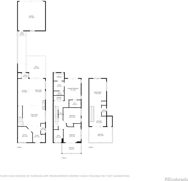 3617 Shoshone St, Denver, CO 80211 - view of home floor plan