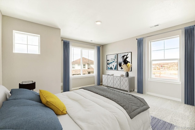 bedroom featuring carpet flooring