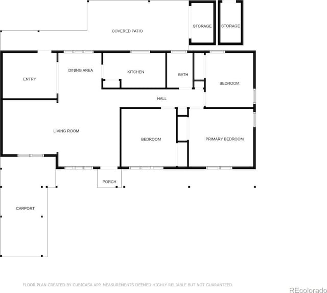 4401 Highline Pl, Denver, CO 80222 - view of home floor plan