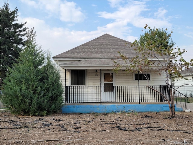 view of front of house featuring covered porch