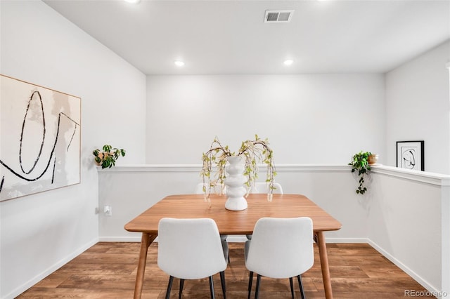 2080 Autumn Moon Dr Unit 5, Windsor, CO 80550 - dining area featuring wood finished floors, recessed lighting, and baseboards