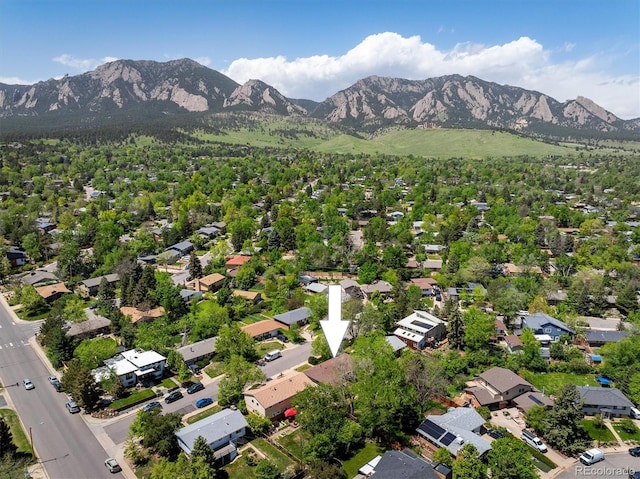 1270 Berea Dr, Boulder, CO 80305 - aerial view of residential area with a mountain backdrop
