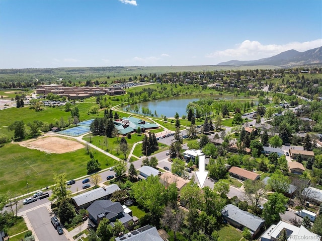 1270 Berea Dr, Boulder, CO 80305 - aerial view of a water and mountain view