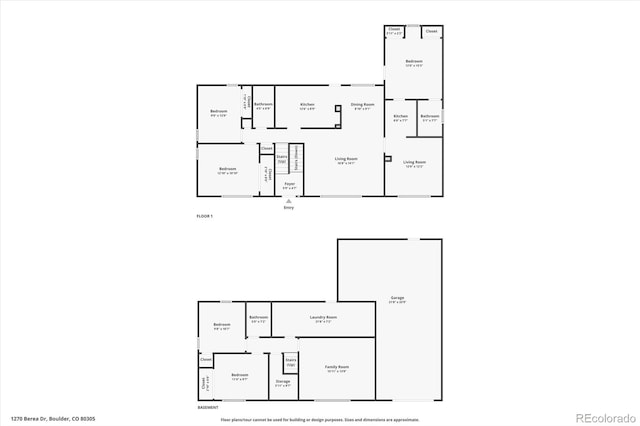 1270 Berea Dr, Boulder, CO 80305 - floor plan / room layout
