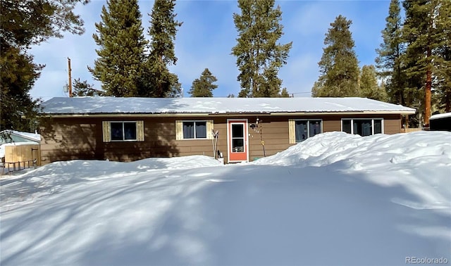 view of ranch-style house