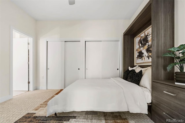 2530 Lawrence St Unit Ra101, Denver, CO 80205 - bedroom with two closets and carpet flooring