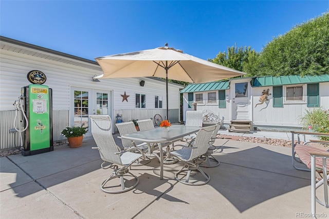 6480 W 60th Ave, Arvada, CO 80003 - view of patio / terrace featuring entry steps and outdoor dining space