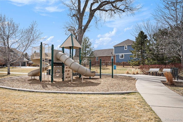 view of communal playground