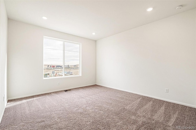 view of carpeted empty room