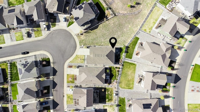 5996 Sun Mesa Cir, Castle Rock, CO 80104 - birds eye view of property featuring a residential view