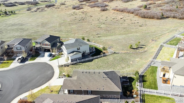5996 Sun Mesa Cir, Castle Rock, CO 80104 - bird's eye view with a rural view and a residential view
