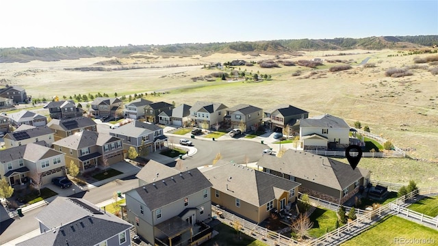 5996 Sun Mesa Cir, Castle Rock, CO 80104 - birds eye view of property with a residential view