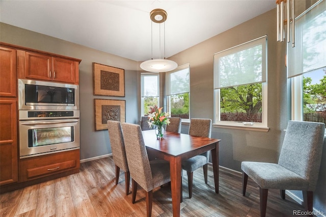 236 E Fair Ln, Centennial, CO 80121 - dining space featuring light wood-style floors, plenty of natural light, and baseboards